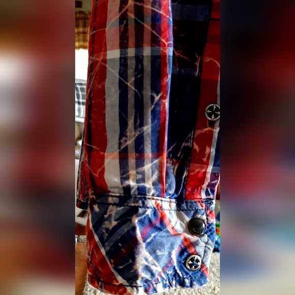 Affliction Black Premium LIMITED EDITION Flannel Long Sleeve Button Down. - Picture 11 of 15